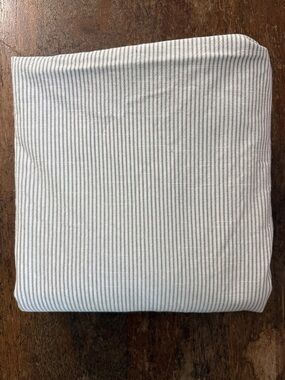 IKEA Sulfibbla Grey & White Striped Cotton Duvet Cover